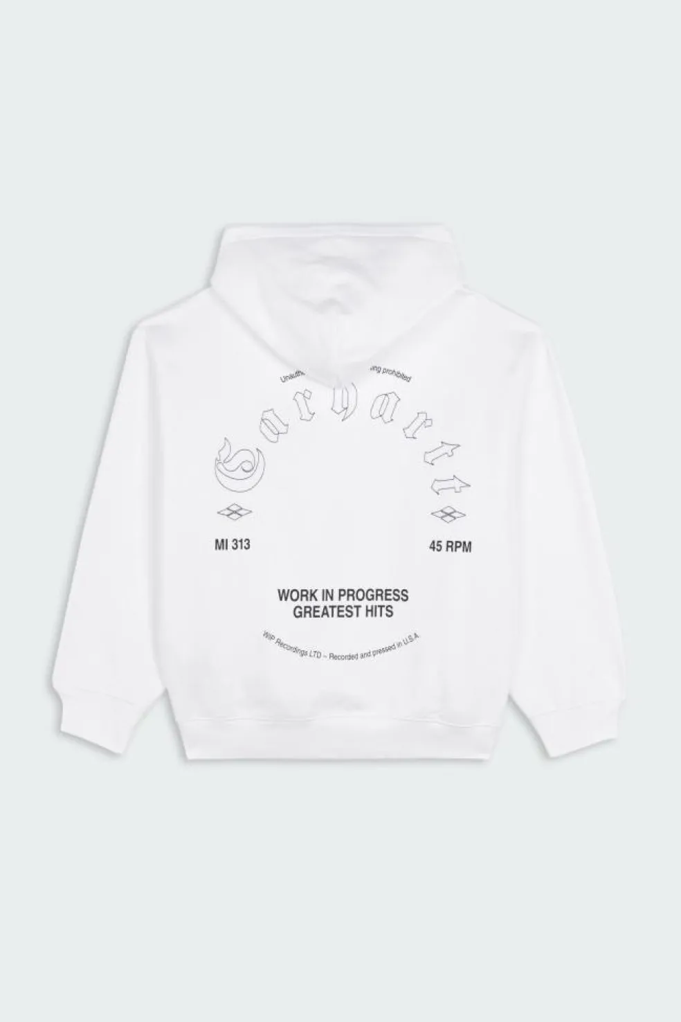 Hooded Greatest Hits Sweat - Hoodie | Blanc