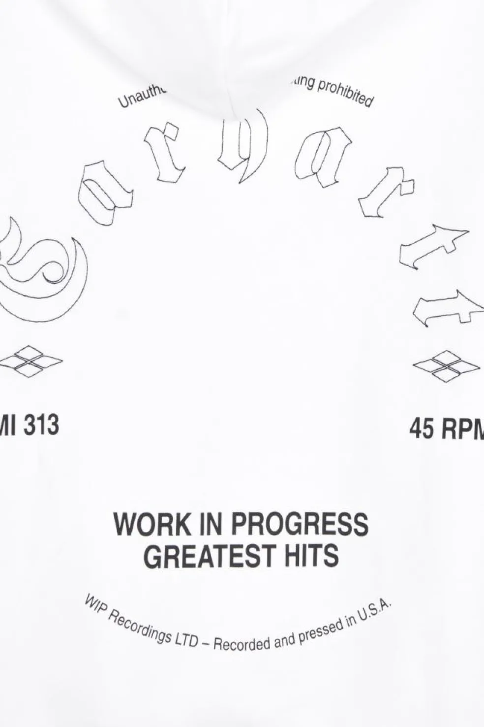 Hooded Greatest Hits Sweat - Hoodie | Blanc