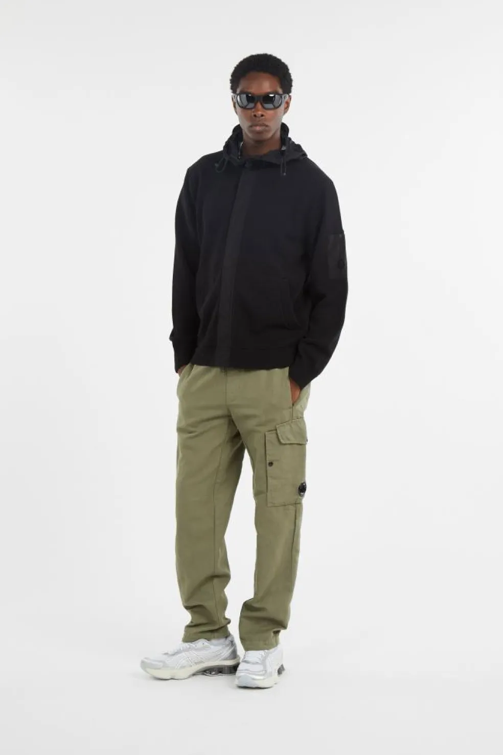 HOODED KNIT - Cardigan | Noir