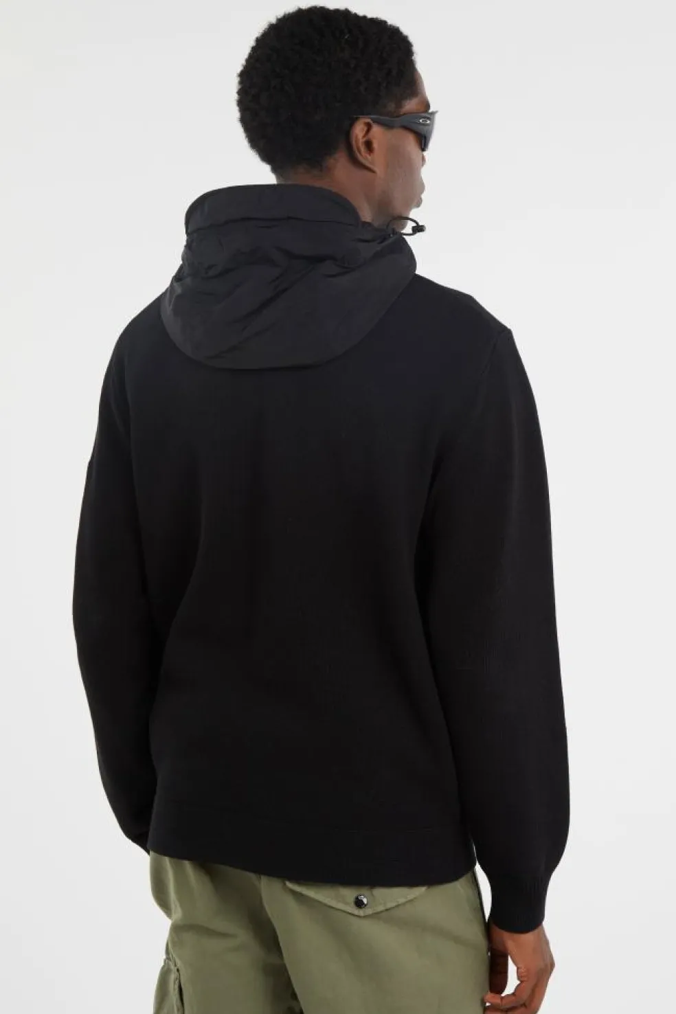 HOODED KNIT - Cardigan | Noir