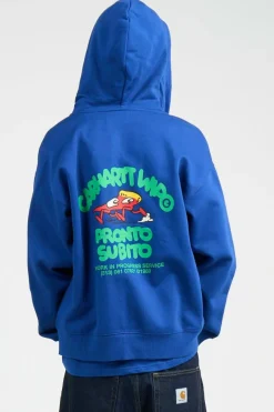 Hooded Pronto Sweat Jacket - Hoodie zippé | Bleu