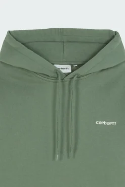 Hooded Script Embroidery - Hoodie | Vert