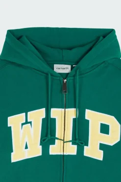 Hooded WIP Sweat Jacket - Hoodie zippé | Vert