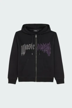 HOODIE ZIP CROWN PITCHER - Hoodie zippé | Noir