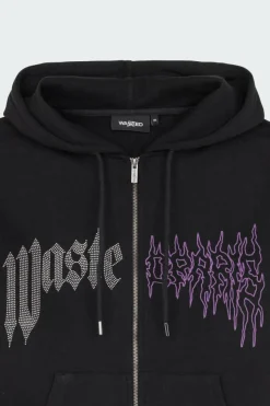 HOODIE ZIP CROWN PITCHER - Hoodie zippé | Noir