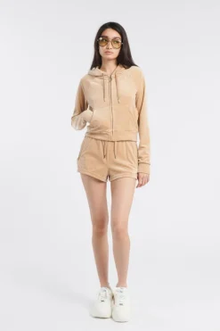 Hoodie zippé | Beige
