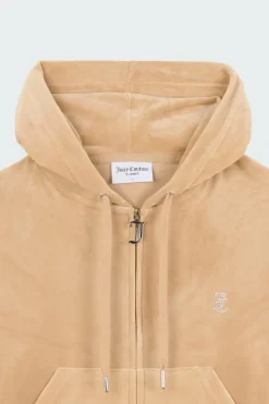Hoodie zippé | Beige