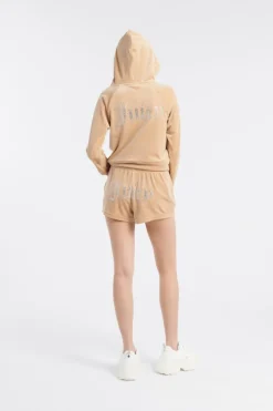 Hoodie zippé | Beige