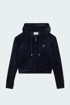 Hoodie zippé | Bleu