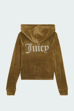 Hoodie zippé | Kaki