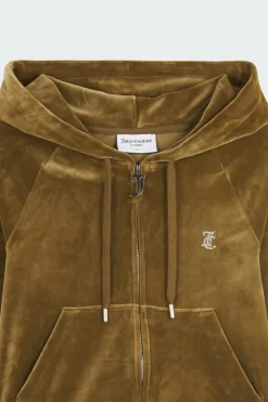 Hoodie zippé | Kaki