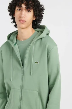 Hoodie zippé | Vert