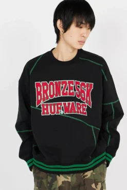 HUF SWEAT BRONZE CREW - Sweatshirt | Noir
