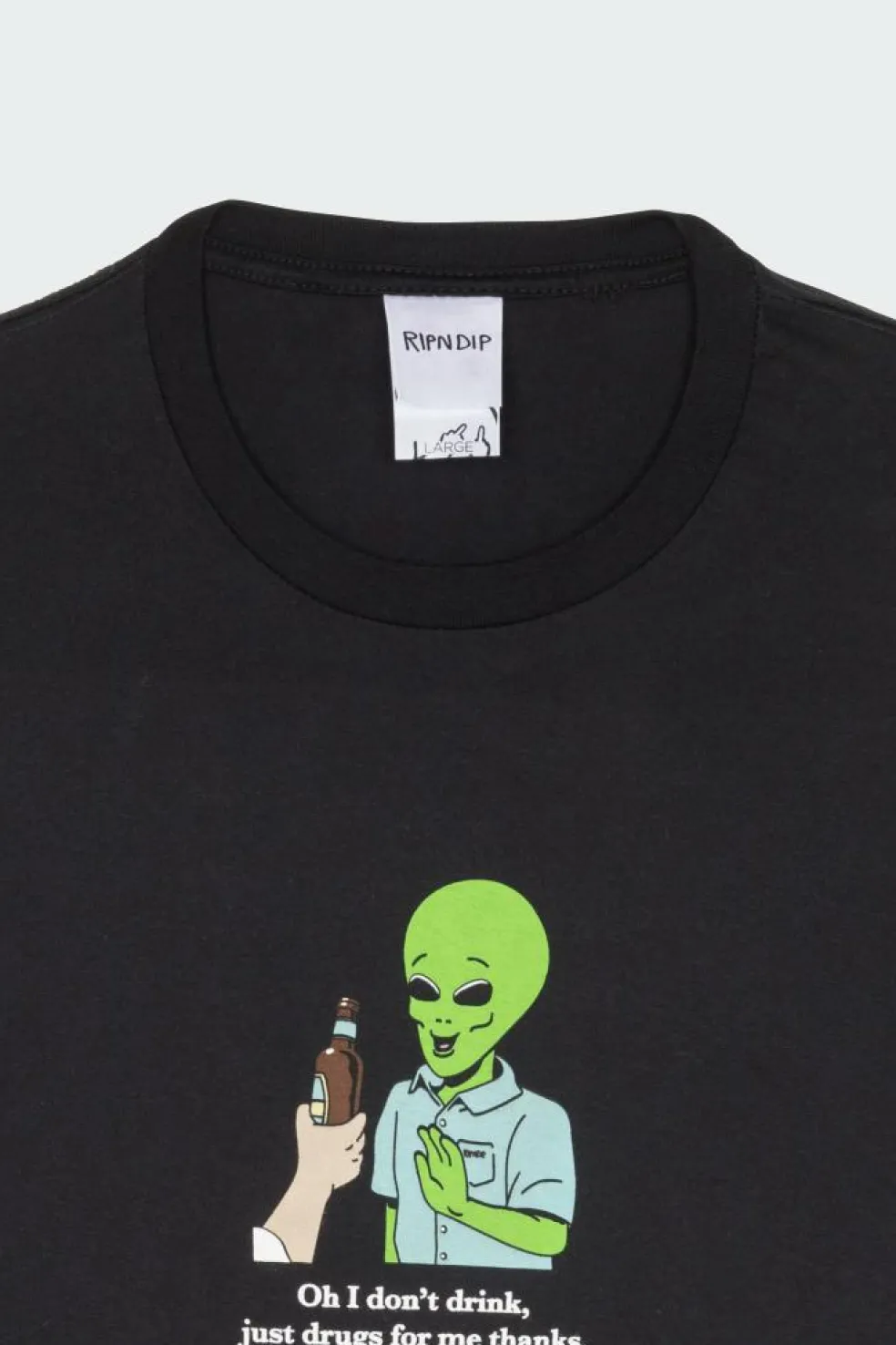 I Don't Drink Tee - T-shirt | Noir