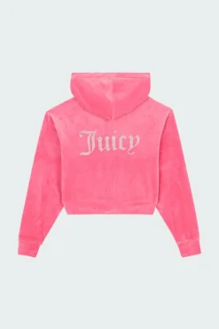 ICCLE DIAMANTE - Hoodie zippé | Rose