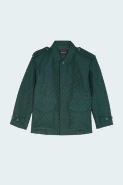 imani monogram jacket - Veste | Vert