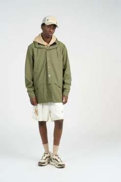 JACKET W3 - Coupe-vent imperméable à capuche | Vert