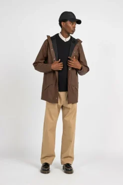 JACKET W3 - Coupe-vent imperméable à capuche | Marron