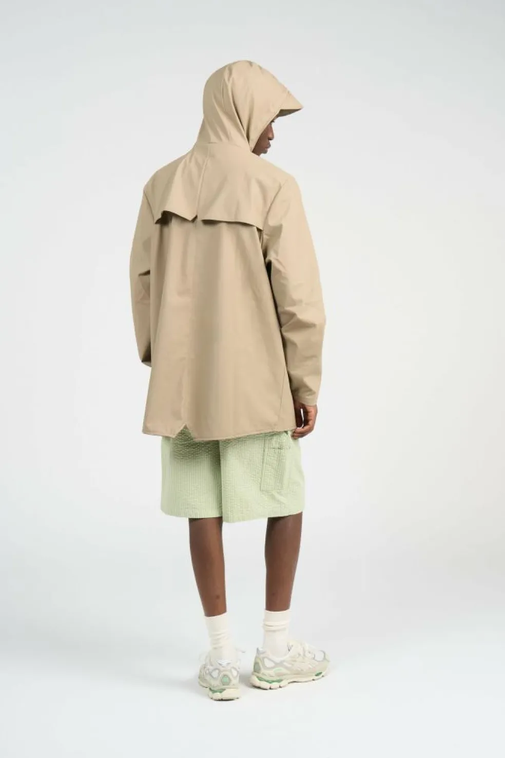 JACKET W3 - Coupe-vent imperméable à capuche | Beige