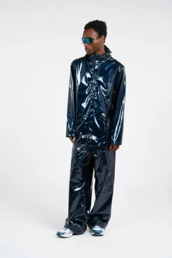 JACKET W3 - Coupe-vent imperméable à capuche | Bleu
