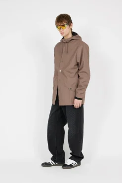 JACKET W3 - Coupe-vent imperméable à capuche | Marron