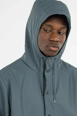 JACKET W3 - Coupe-vent imperméable à capuche | Bleu