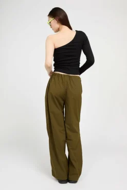 JUICY ASYMMETRIC LONG SLEEVE - Top | Noir