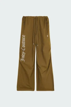 JUICY LEG LOGO PARACHUTE PANTS - Jogging | Kaki