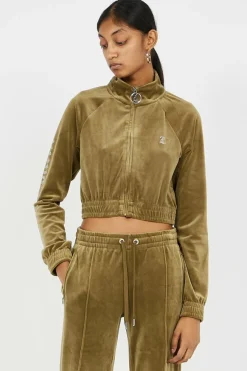 JUICY SLEEVE LOGO TRACKTOP - Veste | Kaki