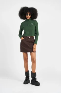 KALLIE DENIM JVA JAVA BRO - Jupe | Marron