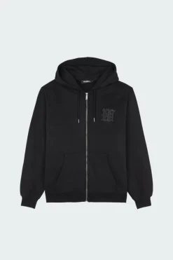 KINGDOM CURVE ZIP - Hoodie zippé | Noir