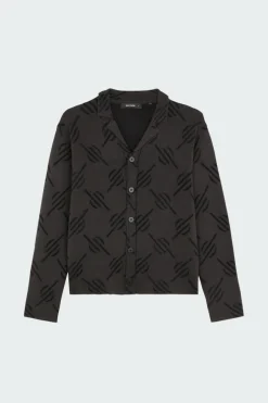 kirabo monogram knit - Gilet | Noir