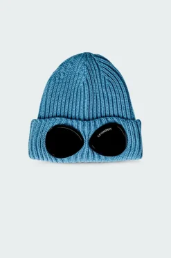 KNIT CAP IN EXTRAFINE MERINO WOOL - Bonnet | Bleu