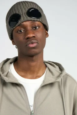 KNIT CAP IN EXTRAFINE MERINO WOOL - Bonnet | Beige