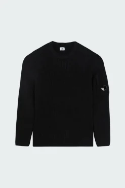 KNITWEAR CREW NECK IN FULL RIB - Pull | Noir