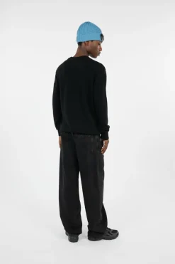 KNITWEAR CREW NECK IN LAMBSWOOL GRS - Pull | Noir