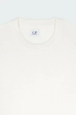 KNITWEAR CREW NECK IN LAMBSWOOL GRS - Pull | Blanc