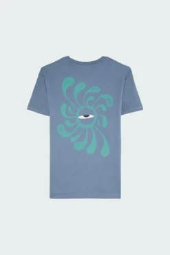 LA EYE SWIRL POCKET SS - T-shirt | Bleu