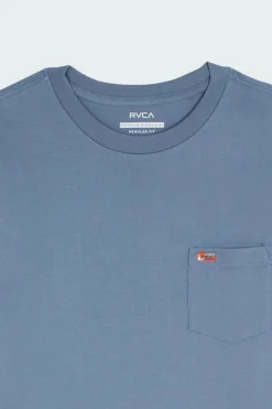 LA EYE SWIRL POCKET SS - T-shirt | Bleu