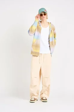 Le pantalon parachute sable - Pantalon parachute | Multicolore