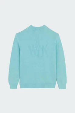 Le pull en maille bleu glacier - Pull | Bleu
