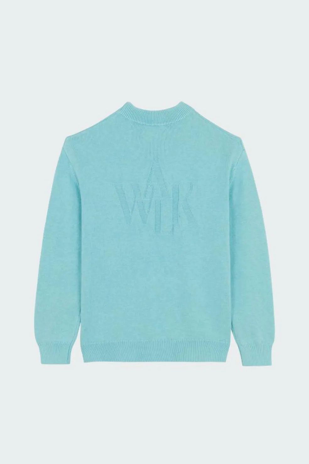 Le pull en maille bleu glacier - Pull | Bleu