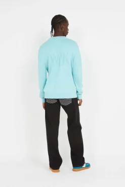 Le pull en maille bleu glacier - Pull | Bleu