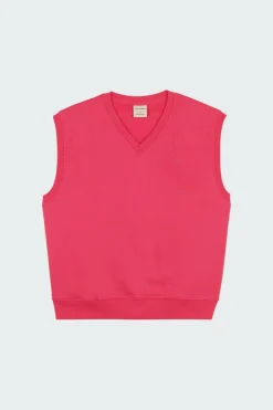 Le pull sans manche grenadine - Pull | Rose