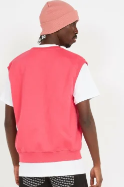 Le pull sans manche grenadine - Pull | Rose