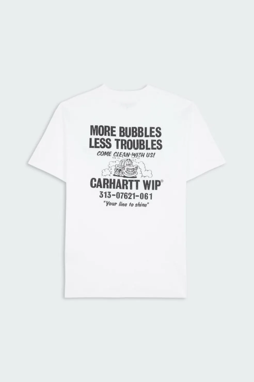 Less Troubles T-Shirt - T-shirt | Blanc