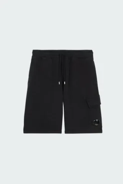 LIGHT FLEECE CARGO LENS SHORTS - Short | Noir
