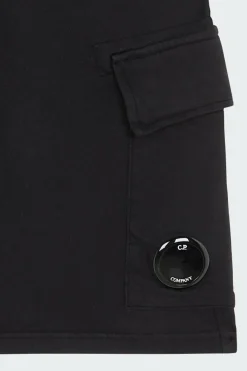 LIGHT FLEECE CARGO LENS SHORTS - Short | Noir