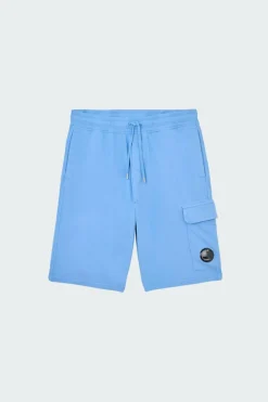LIGHT FLEECE CARGO LENS SHORTS - Short | Bleu