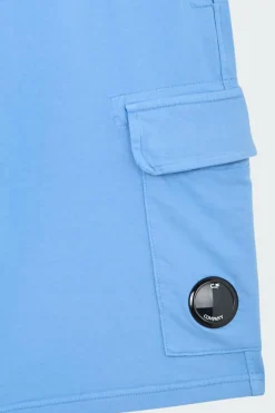 LIGHT FLEECE CARGO LENS SHORTS - Short | Bleu
